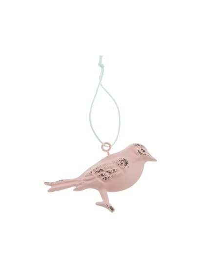 OISEAU METAL A SUSP SAUMON 7CM