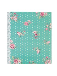 LIVRE D’OR 60 PAGES THEME SHABBY VERT PASTEL 24CM X 20CM