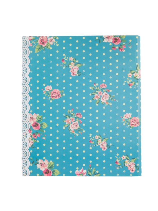 LIVRE D’OR 60 PAGES THEME SHABBY BLEU 24CM X 20CM