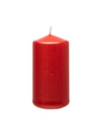 BOUGIE CYL ROUGE METAL 4CM X 6CM