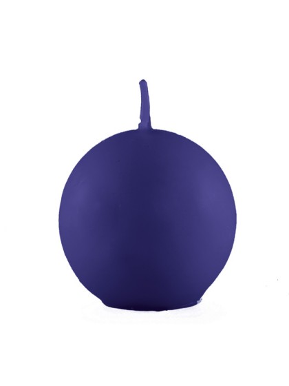 ROYAL BLUE BALL CANDLE DIA 6CM
