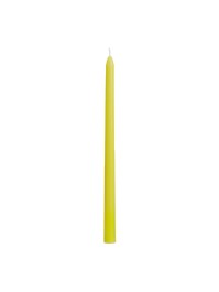 SET OF 2 LIME GREEN TAPER CANDLES 30CM