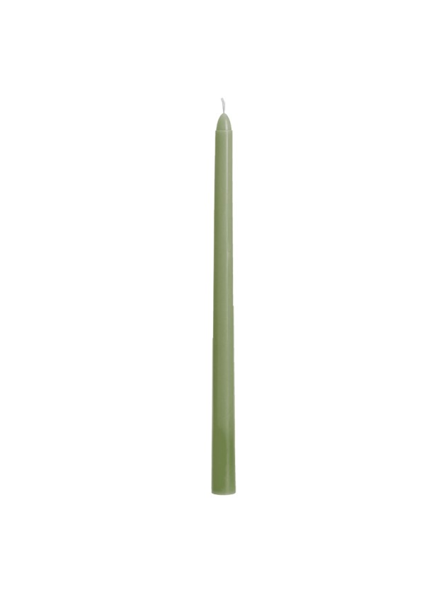 SET 2 BOUGIES FLAMBEAU VERT SAUGE 30CM