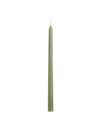 SET 2 BOUGIES FLAMBEAU VERT SAUGE 30CM