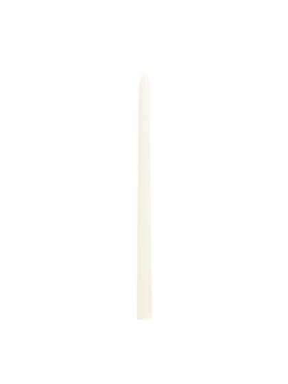 SET 2 FACKELKERZEN WEISS PERLMUTT 30CM
