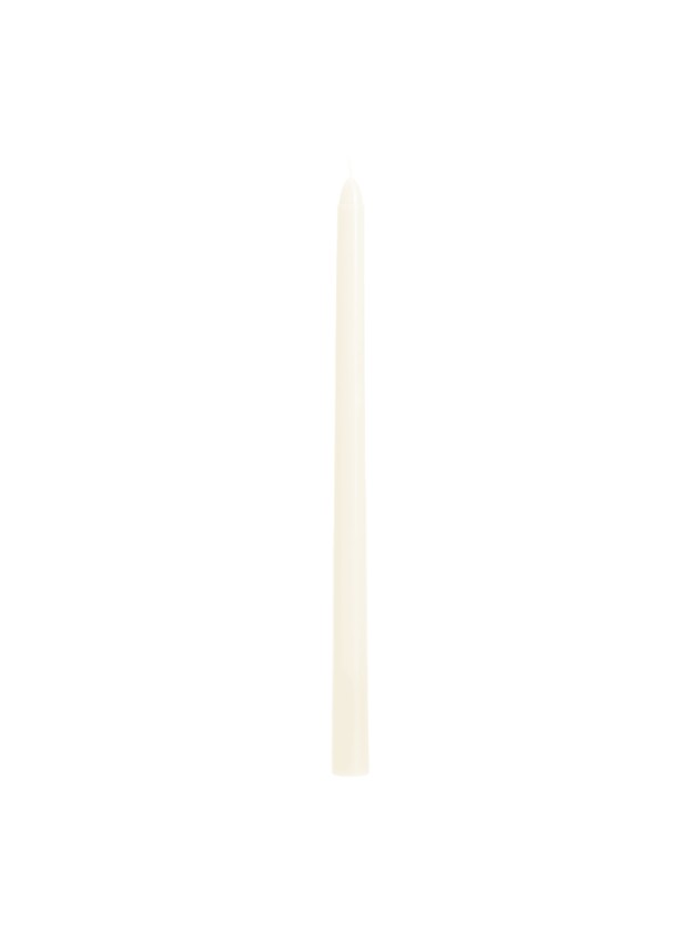 SET OF 2 PEARLY WHITE TAPER CANDLES 30CM