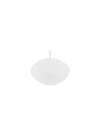SET 6 SCHWIMMKERZEN WEISS DIA 4.7CM