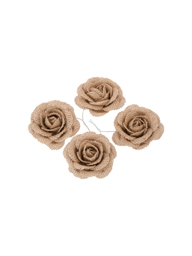 SET 4 ROSA JUTE 5CM