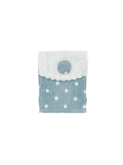 SET 4 TÜTEN BLAU PASTELL POIS 8.2CM X 5.7CM