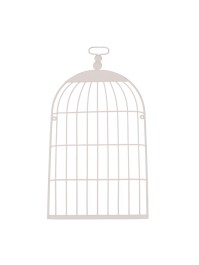 CAGE A OISEAUX METAL PLATE 30CM X 56CM X 3CM