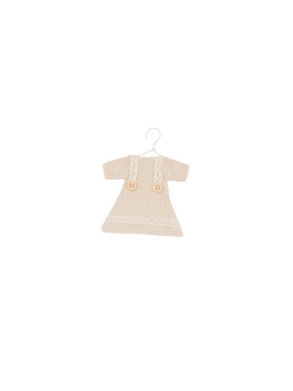 SET OF 4 LINEN DRESSES TO HANG 10CM X 13CM