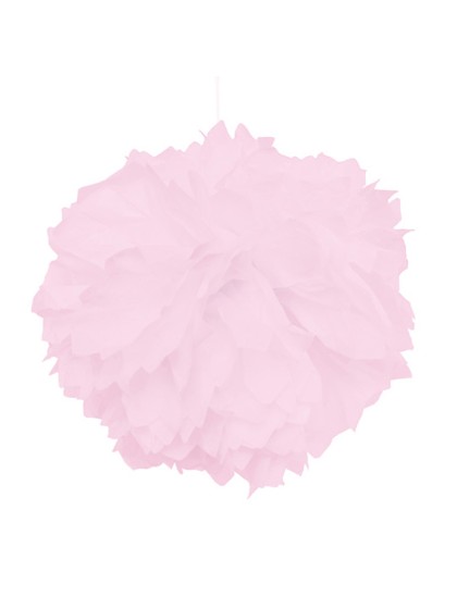 SET 2 POMPONS PAPIER DE SOIE ROSE PASTEL DIA 40CM