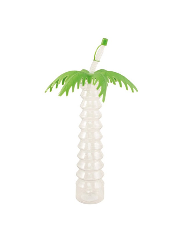 BEHÄLTER PALME MIT STROH DIA 8.8CM X 27CM