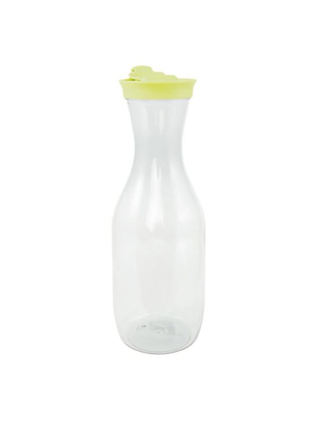 FLASCHE PLAST TRANSP STOPFEN GRÜN 1.5L
