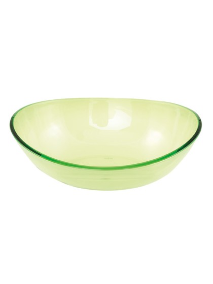 BIG LIME GREEN SALAD BOWL - 2.5L 30CM X 23.5CM X 11CM