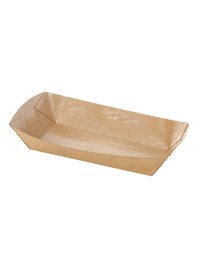 SET 8 BARQUETTES KRAFT 250GSM 150ml 18.2CM X 7CM X 3.8CM 