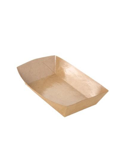 SET 8 BARQUETTES KRAFT 250 GSM  550ml 12CM X 21.3CM X 4.5CM
