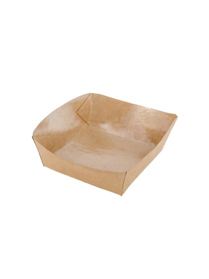 SET 8 KRAFT PAPER TRAYS 250GSM  12.3CM X 11.3CM X 4.5CM 