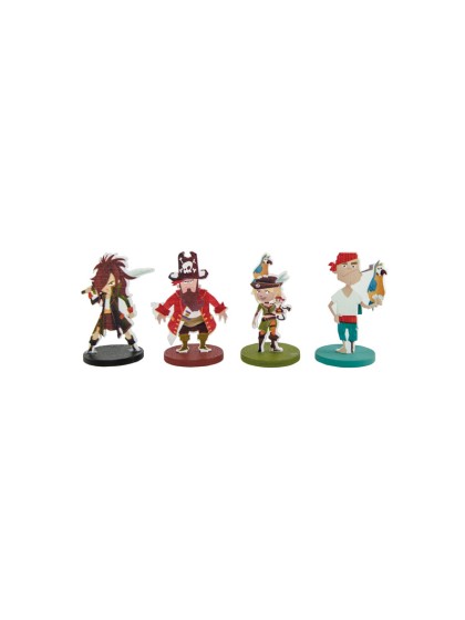 SET OF 4 TABLE PLACE CARD HOLDERS PIRATS 5CM 