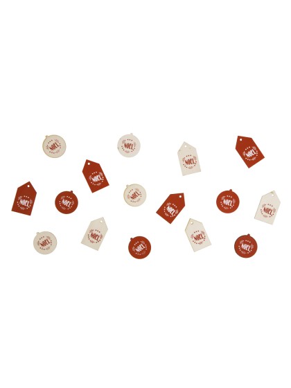 BAG OF 16 WOODEN BALLS ASSORTED DESIGNS 3CM X 5CM