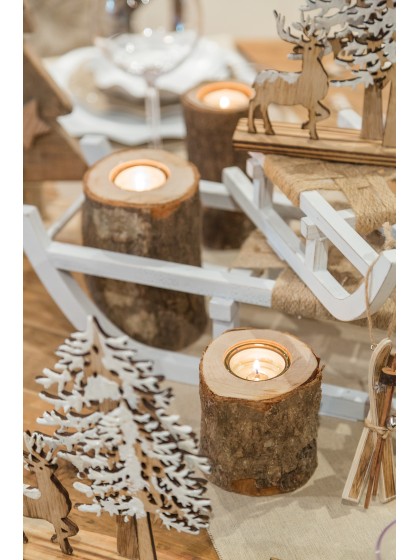 KERZENHALTER STAMM GLAS DIA 6/7CM X 6CM