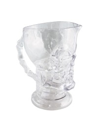 PS TRANSPARENT CLEAR SKULL PITCHER -1.5L 17.5CM X 12.6CM X 21CM