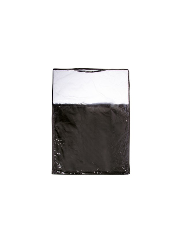 BLACK HANGING CLOTHES COVER FOR COSTUMES 41CM X 51CM