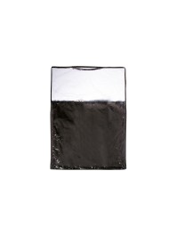 BLACK HANGING CLOTHES COVER FOR COSTUMES 41CM X 51CM