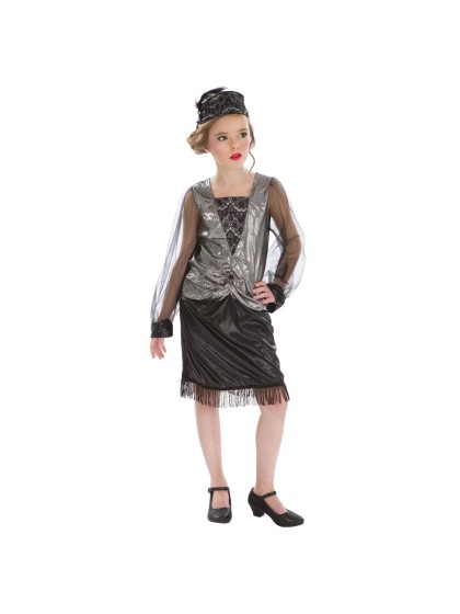 ROBE CHARLESTON NOIRE 2 PIECES 152CM