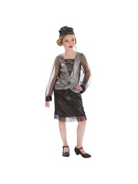 CHARLESTON BLACK DRESS 2 PIECES 152CM