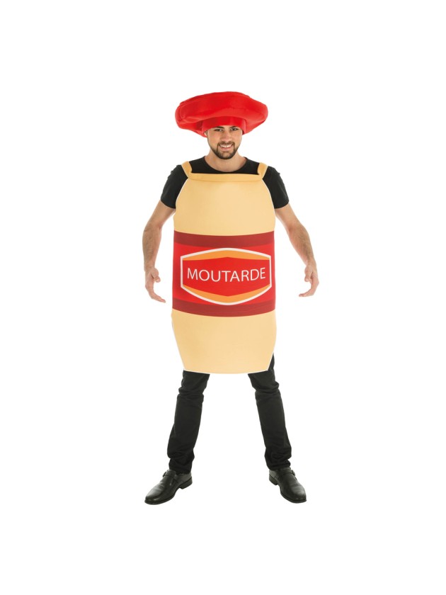 COSTUME MOUTARDE AVEC CHAPEAU 2 PIECES TU