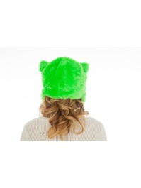 BONNET CHAT VERT VIOLET TU