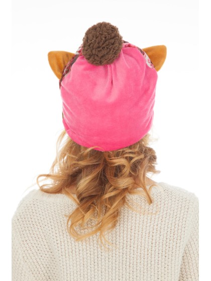 KNITTED CAT HAT 4 ASS ONE SIZE