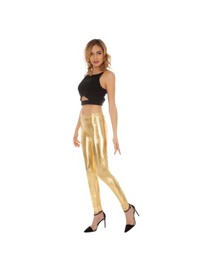 LEGGINGS GOLD GLÄNZEND S-M