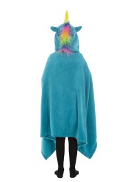 CAPE LICORNE BLEUE ENFANT 
