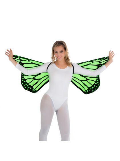 ADULT GREEN BUTTERFLY WINGS ONE SIZE