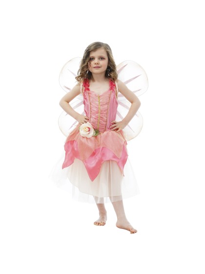 PINK GARDEN FAIRY WITH WINGS 2 PIECES 104CM