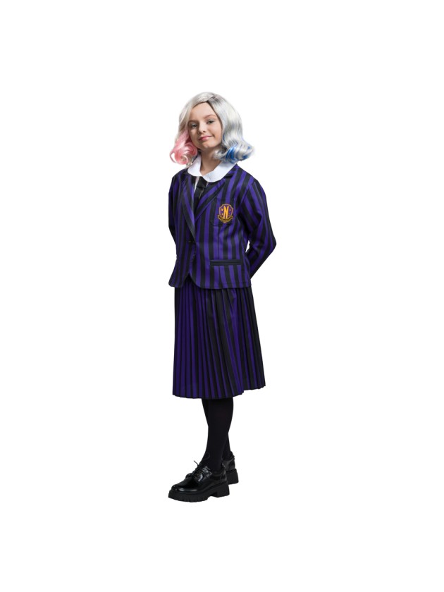 WEDNESDAY © SCHOOL UNIFORM BLACK / VIOLET 3 PIECES 140CM