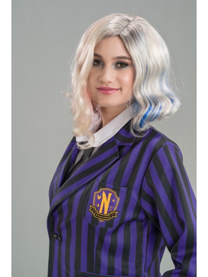WEDNESDAY © SCHOOL UNIFORM BLACK / VIOLET 3 PIECES 164CM