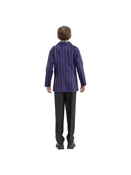 WEDNESDAY © BOY SCHOOL UNIFORM BLACK / VIOLET 3 PIECES 152CM