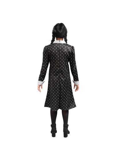 WEDNESDAY © BLACK PRINTED DRESS 140CM