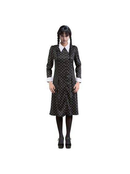 ROBE NOIRE A MOTIFS MERCREDI - WEDNESDAY © S
