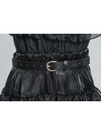 ROBE DE BAL NOIRE MERCREDI - WEDNESDAY © 128CM