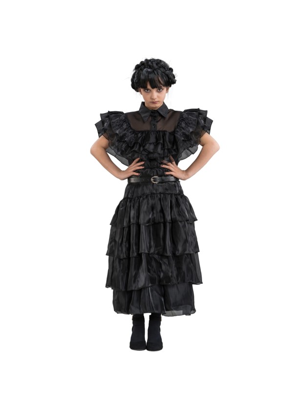 ROBE DE BAL NOIRE MERCREDI - WEDNESDAY © 152CM