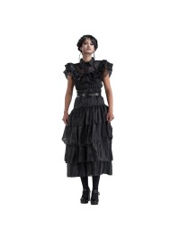 ROBE DE BAL NOIRE 2 PIECES MERCREDI - WEDNESDAY © XS