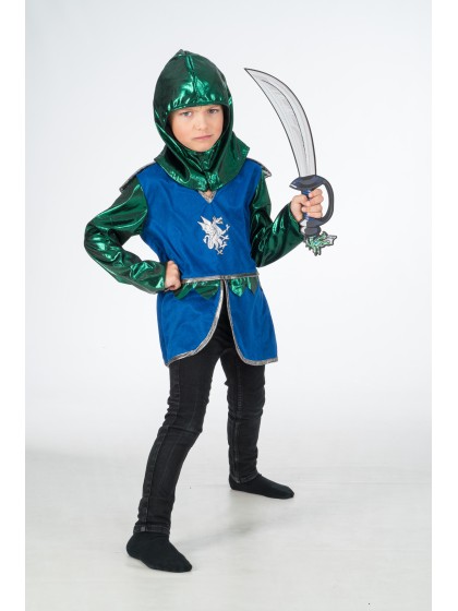 CHEVALIER DRAGON BLEU 2 PIECES 152CM