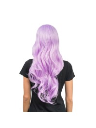 PERRUQUE LUNA CHEVEUX LONGS ONDULES LILA 66CM