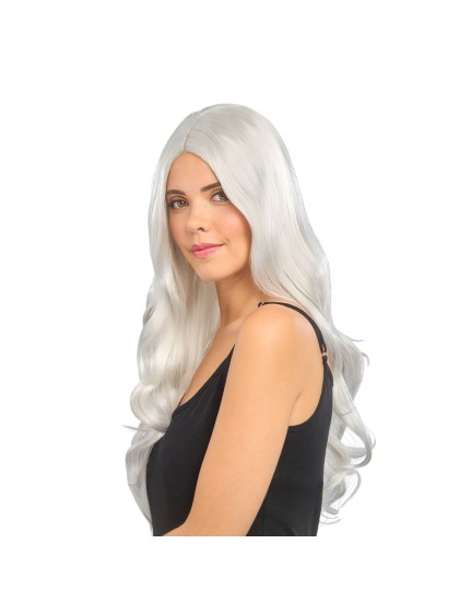 LUNA - WAVY GREY LONG HAIR WIG 66CM