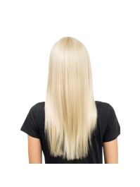 PERRUQUE RIHANNA CHEVEUX LONGS BLOND AVEC FRANGE 58CM