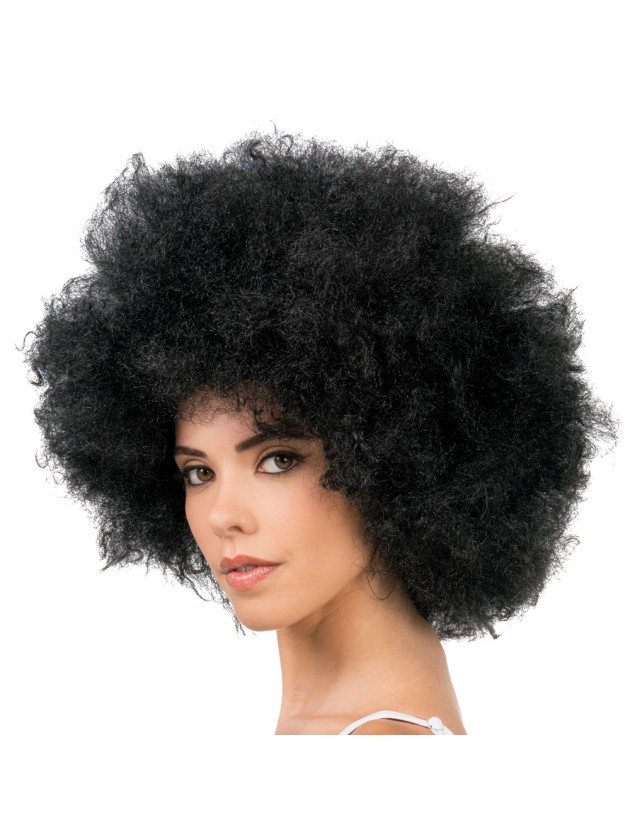 PERRUQUE JACKSON AFRO CHEVEUX NOIR 33CM